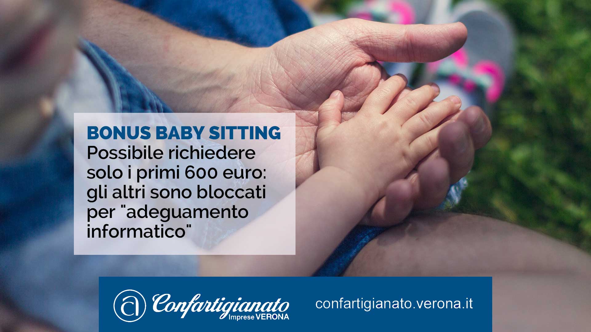 BONUS BABY SITTING – Possibile richiedere solo i primi 600 euro: gli altri sono bloccati per "adeguamento informatico"