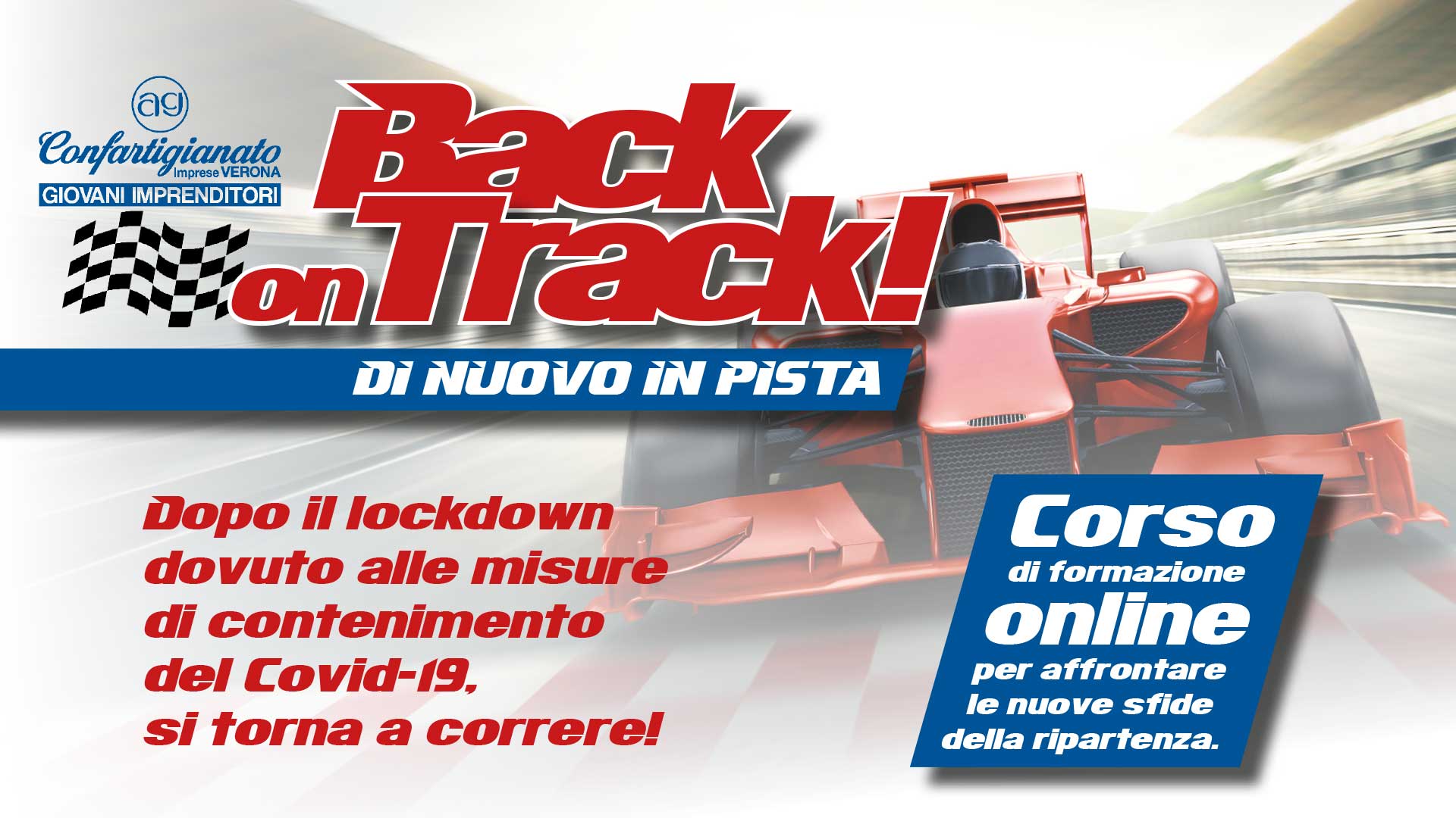 GIOVANI – 'BACK on TRACK: di nuovo in pista', quattro appuntamenti formativi on-line per affrontare le sfide della ripartenza. Iscriviti subito!