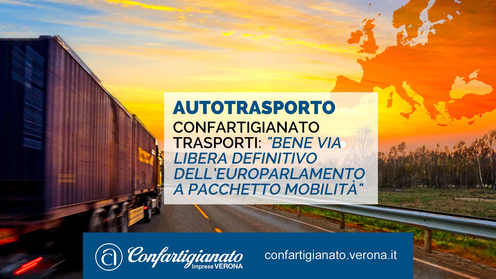 AUTOTRASPORTO – Confartigianato Trasporti: "Bene via libera definitivo dell’Europarlamento a Pacchetto Mobilità"