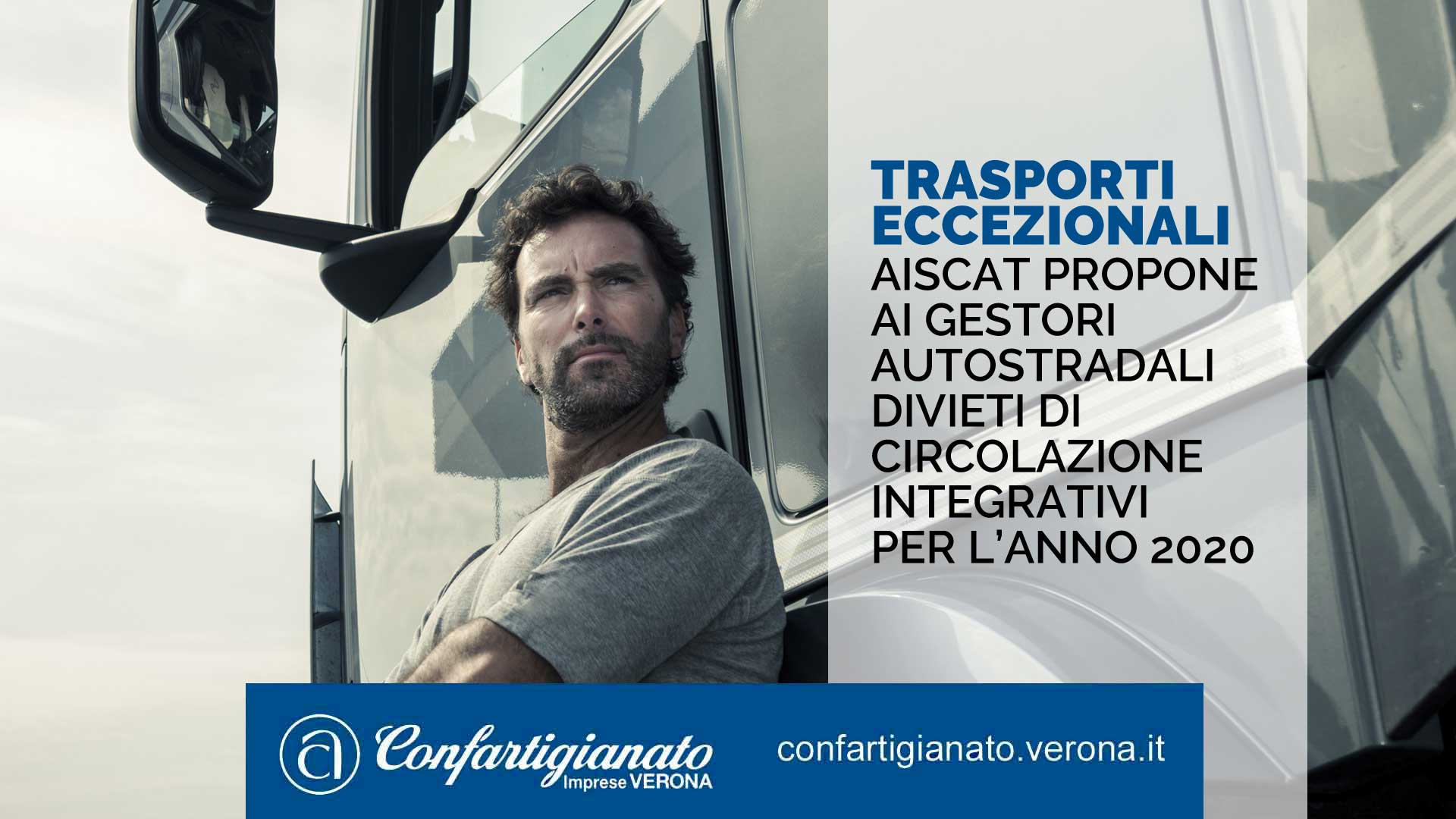 TRASPORTI ECCEZIONALI – AISCAT propone ai gestori autostradali divieti di circolazione integrativi per l’anno 2020