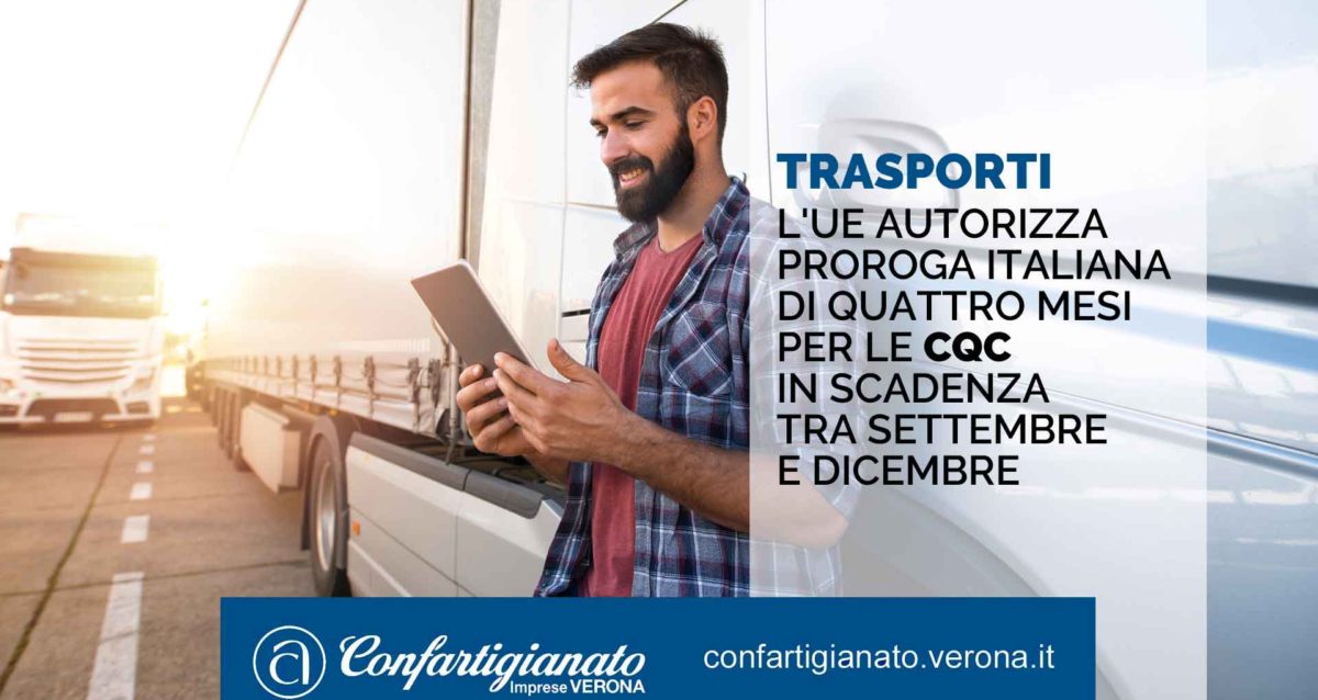 TRASPORTI – L'UE autorizza proroga italiana di quattro mesi per le CQC in scadenza tra settembre e dicembre