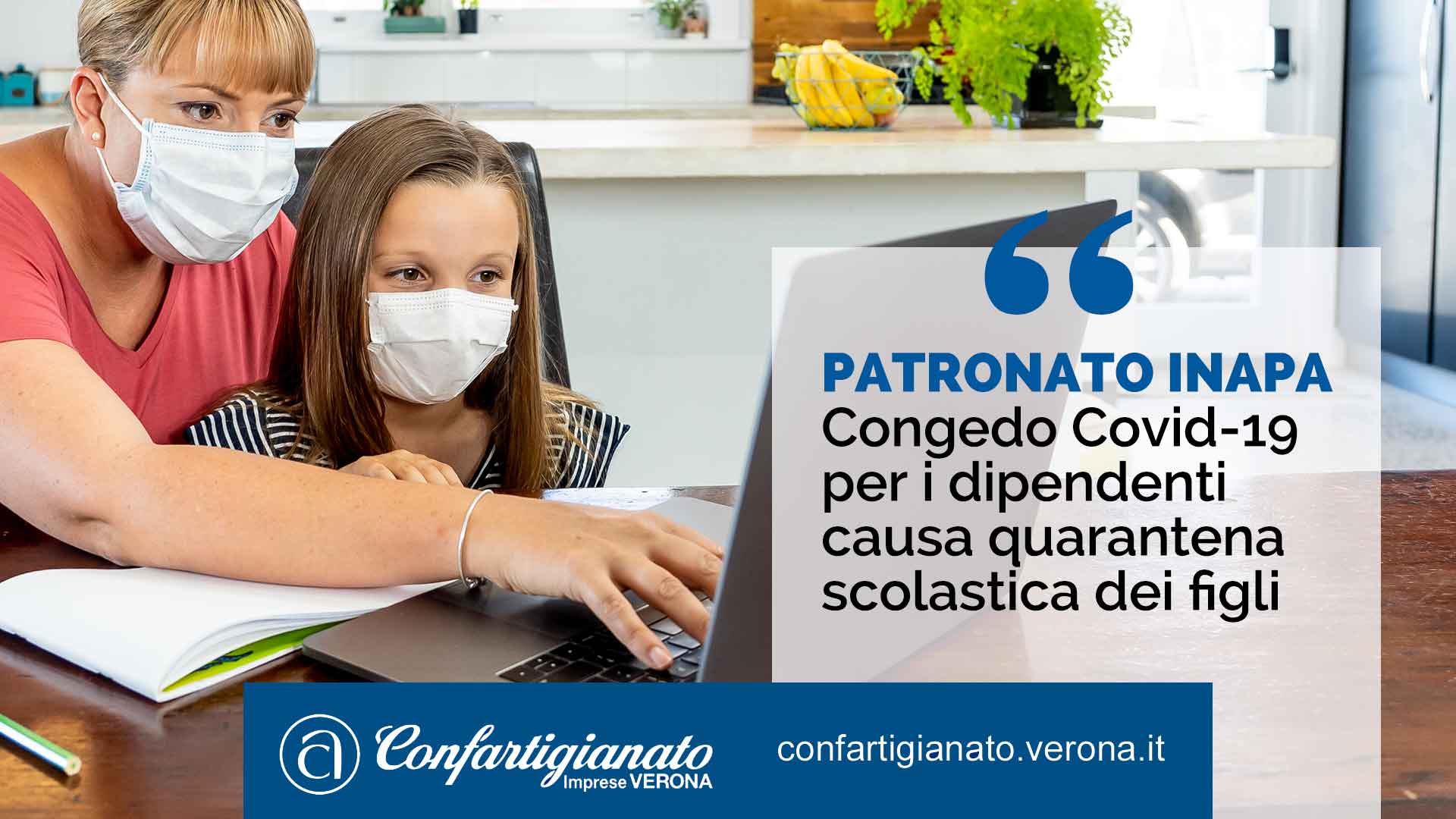 PATRONATO INAPA – Congedo Covid-19 per i dipendenti causa quarantena scolastica dei figli