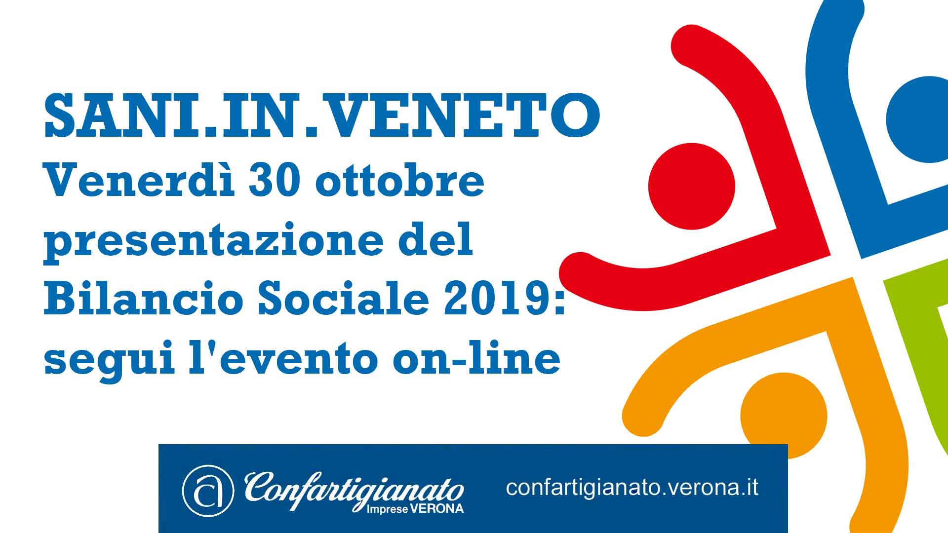SANI.IN.VENETO – Venerdì 30 ottobre presentazione del Bilancio Sociale 2019: segui l'evento on-line
