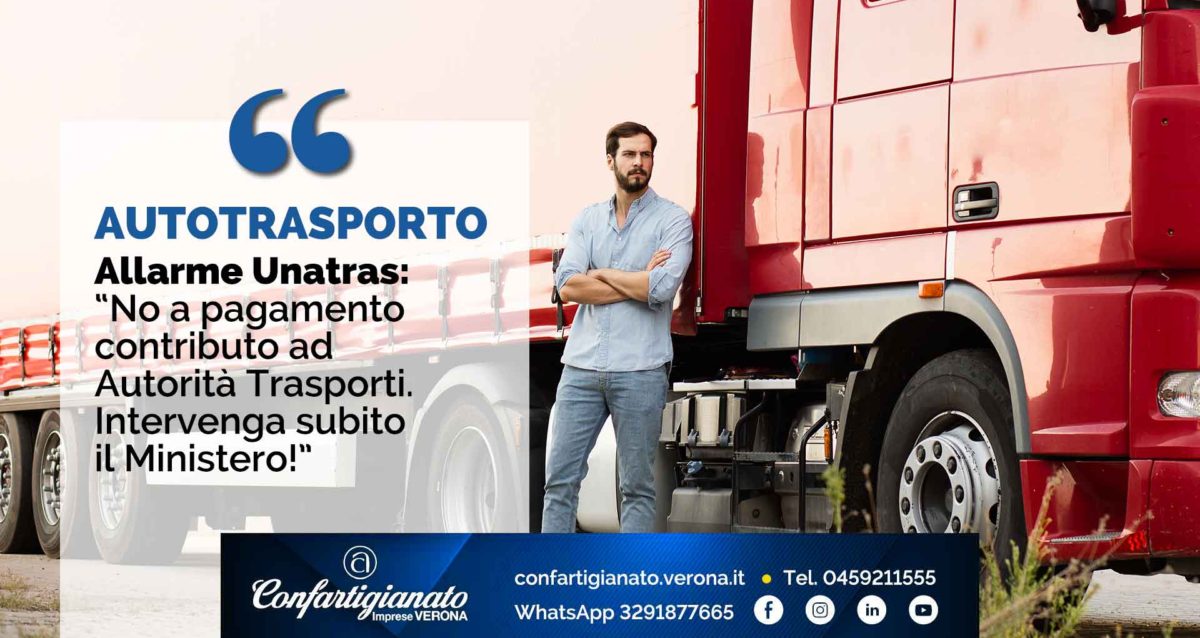 AUTOTRASPORTO – Unatras: ‘No a pagamento contributo ad Autorità Trasporti. Intervenga subito Ministero’