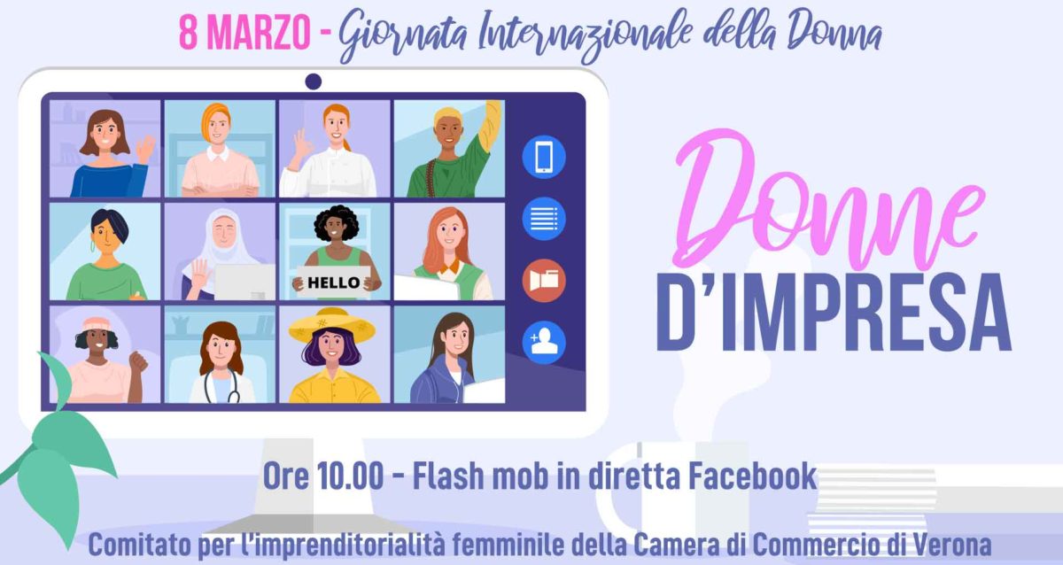 DONNE – Lunedì 8 marzo, ore 10 su Facebook: Donne d’Impresa, flash mob per l’imprenditorialità femminile