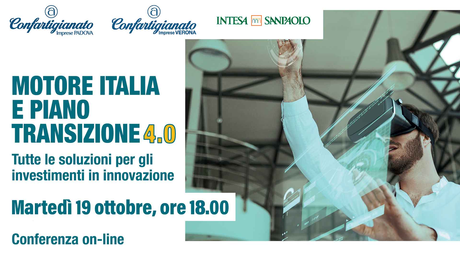 WEBINAR – Segui il seminario on-line 'Motore Italia e Piano di Transizione 4.0: le soluzioni per gli investimenti'