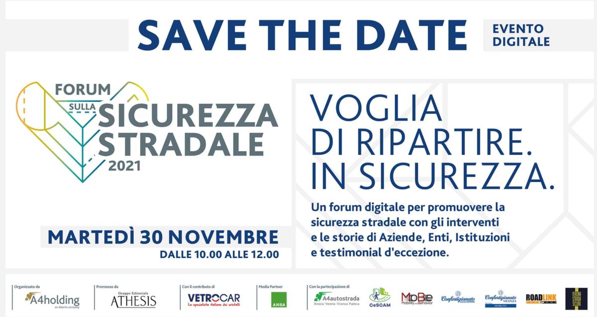 SICUREZZA STRADALE – Forum Sicurezza Stradale di A4 Holding e Athesis: evento digitale per promuovere la sicurezza sulle strade, con Confartigianato Verona e Vicenza