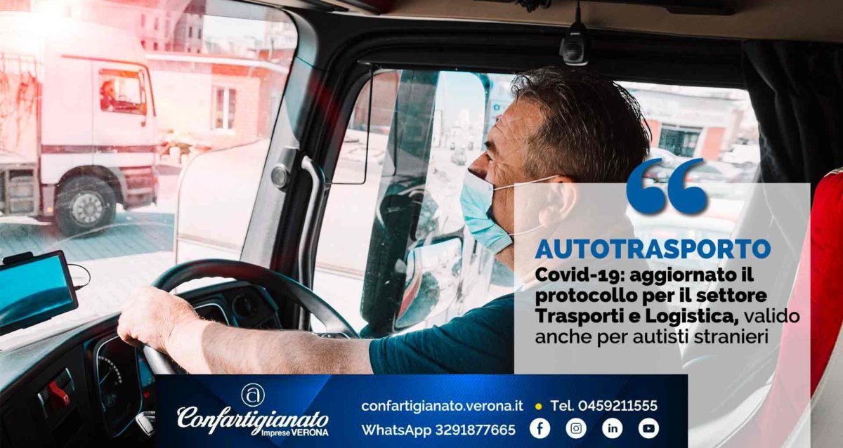 AUTOTRASPORTO – Covid-19: aggiornato il protocollo per il settore Trasporti e Logistica, valido anche per autisti stranieri