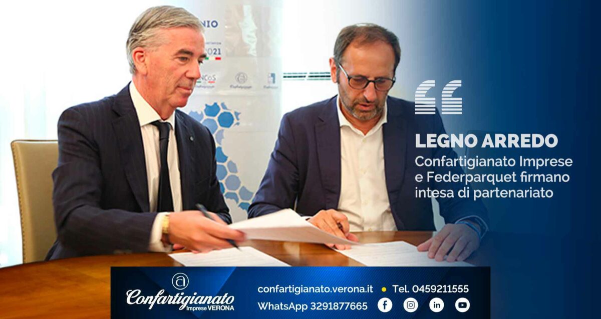 LEGNO E ARREDO – Confartigianato Imprese e Federparquet firmano intesa di partenariato