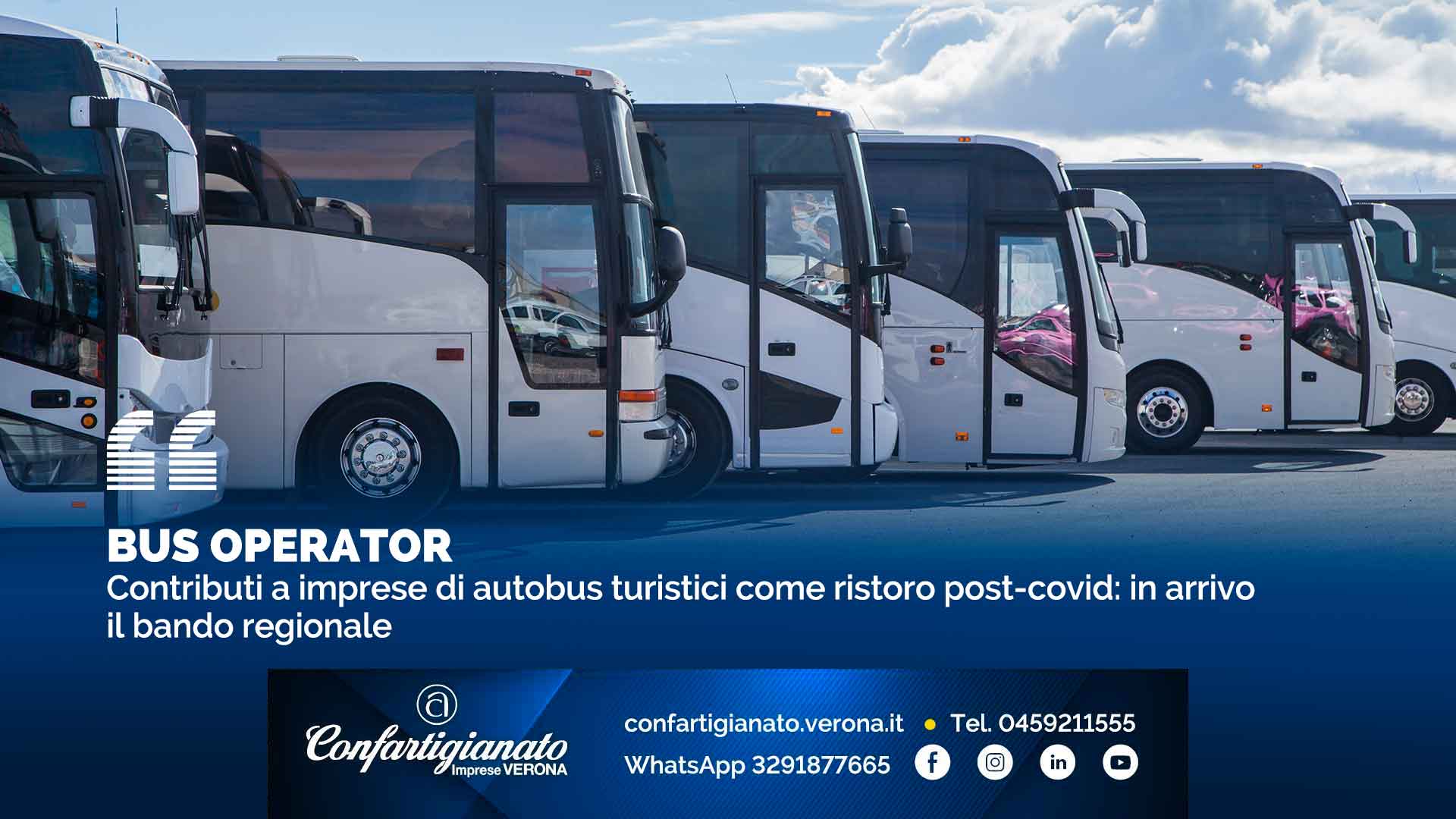 BUS OPERATOR – Contributi a imprese di autobus turistici come ristoro post-covid: in arrivo il bando regionale