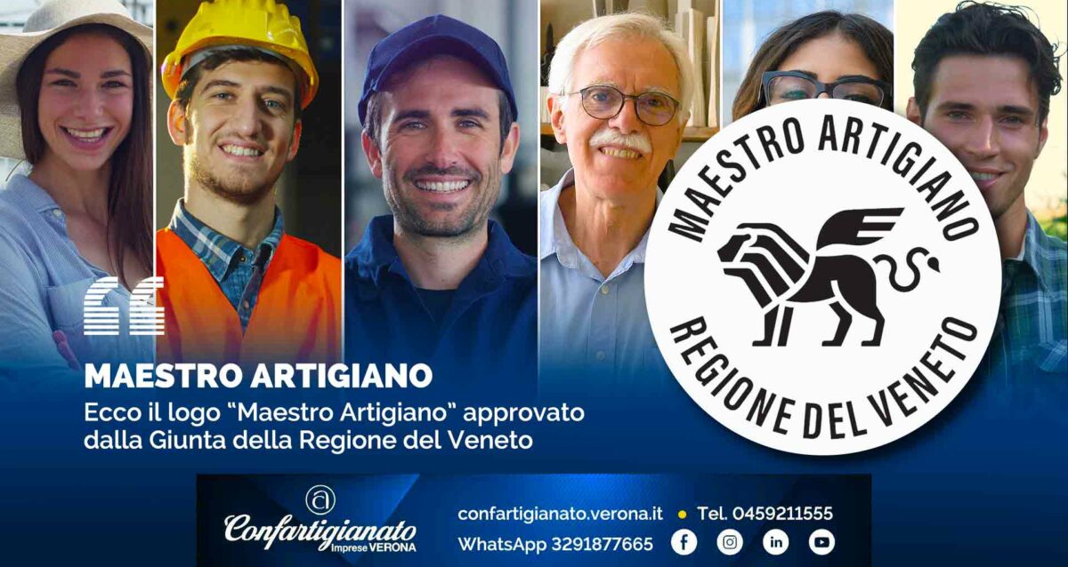 MAESTRO ARTIGIANO – Ecco il logo “Maestro Artigiano” approvato dalla Giunta della Regione del Veneto