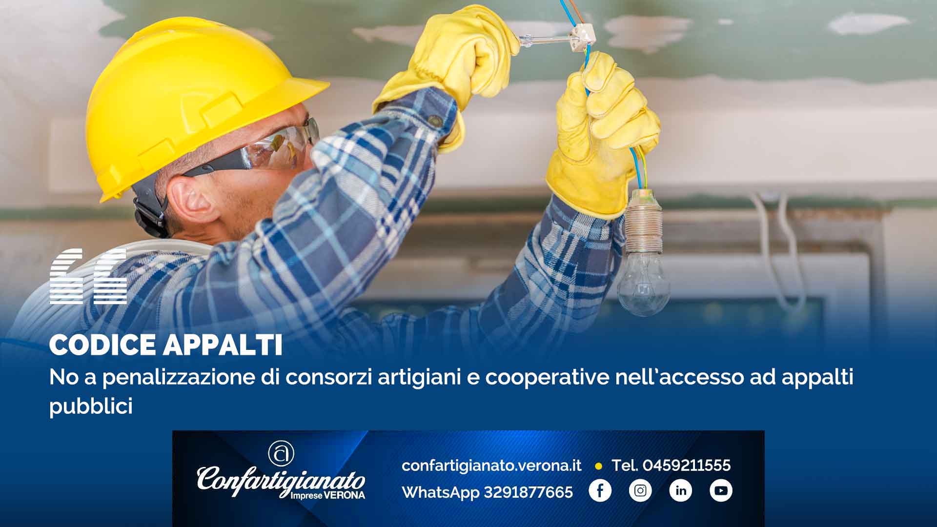 CODICE APPALTI – No a penalizzazione di consorzi artigiani e cooperative nell’accesso ad appalti pubblici