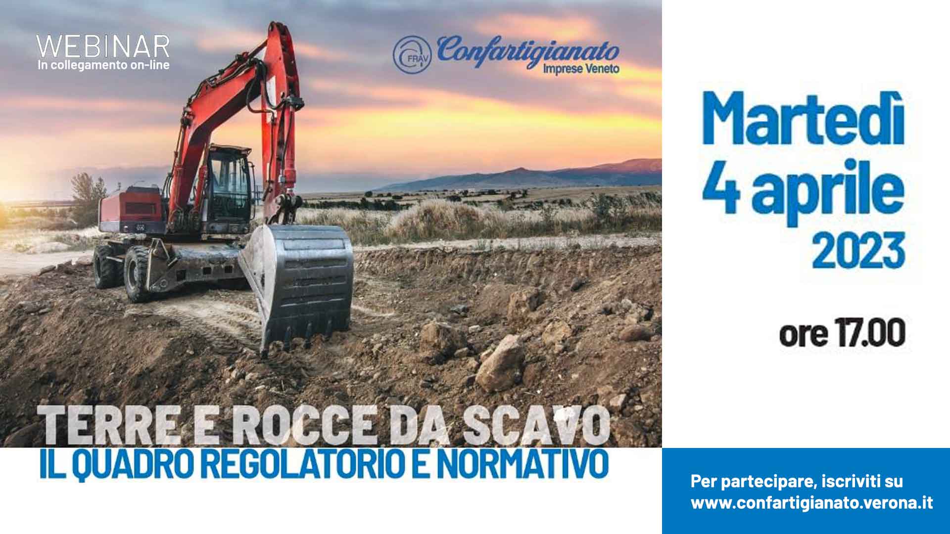 COSTRUZIONI – Terre e rocce da scavo: nel seminario on-line di martedì 4 aprile il quadro regolatorio e normativo. Iscriviti