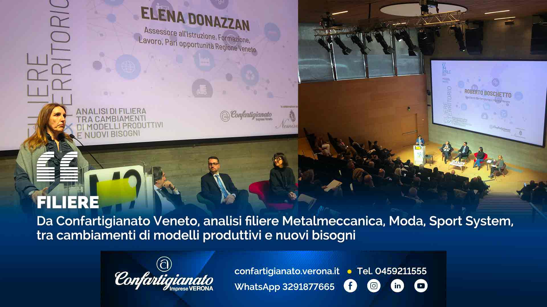 FILIERE – Da Confartigianato Veneto, analisi filiere Metalmeccanica, Moda, Sport System, tra cambiamenti di modelli produttivi e nuovi bisogni