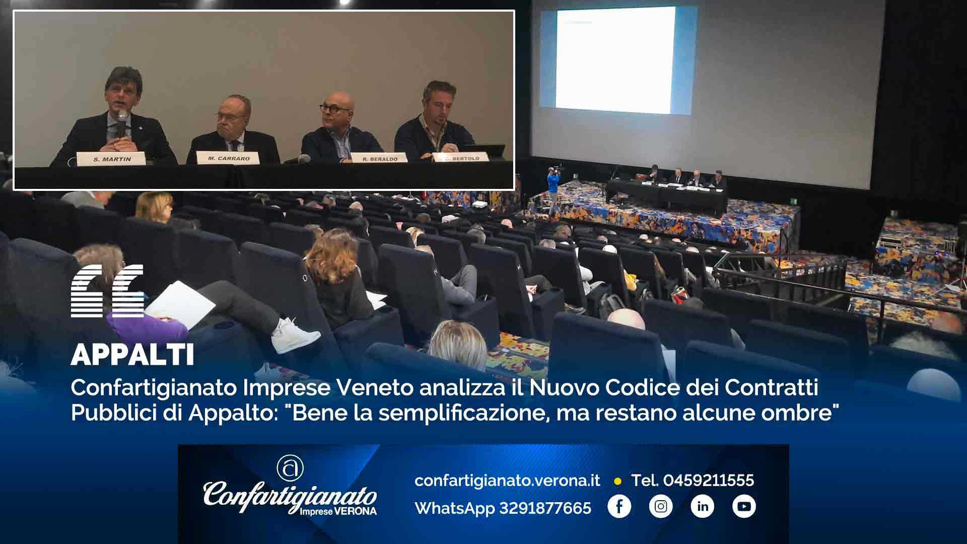 APPALTI – Confartigianato Imprese Veneto analizza il Nuovo Codice dei Contratti Pubblici di Appalto: "Bene la semplificazione, ma restano alcune ombre"