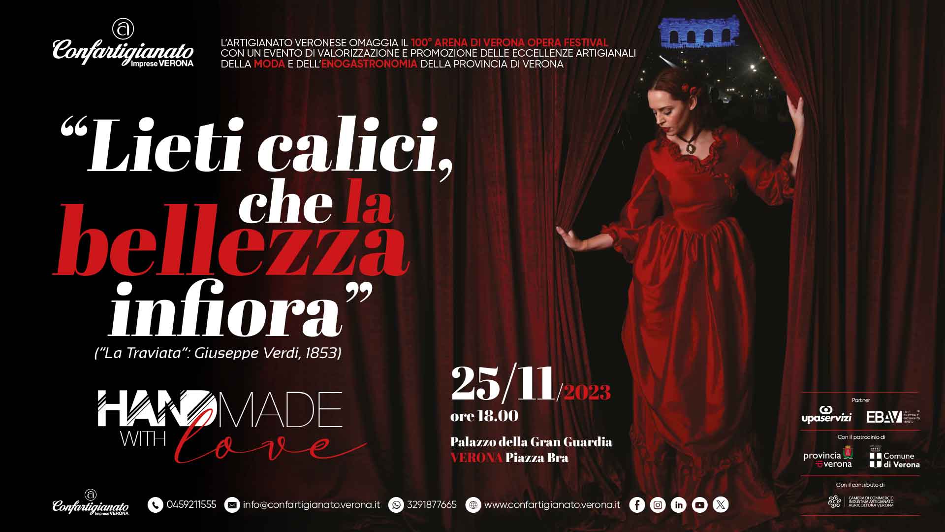 L’artigianato veronese omaggia il 100° Arena di Verona Opera Festival con