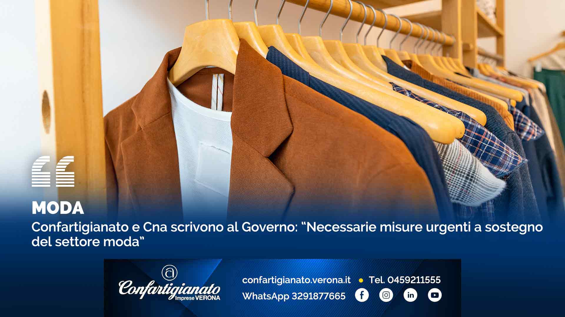 MODA – Confartigianato e Cna al Governo: “Necessarie misure urgenti a sostegno del settore moda”