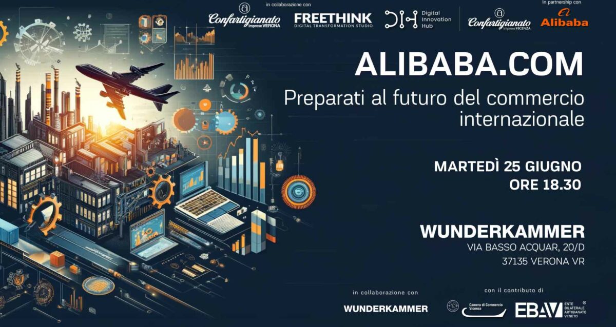 INVITO EVENTO – "Alibaba.com. Preparati al futuro del commercio internazionale": martedì 25 giugno, registrati per partecipare