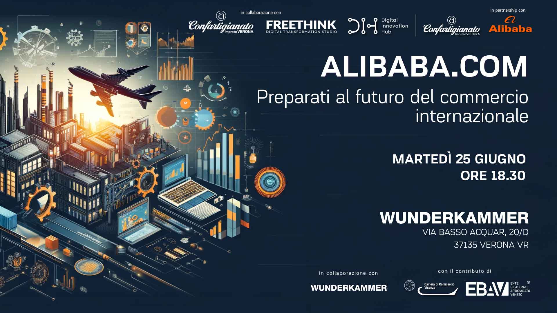 INVITO EVENTO – "Alibaba.com. Preparati al futuro del commercio internazionale": martedì 25 giugno, registrati per partecipare