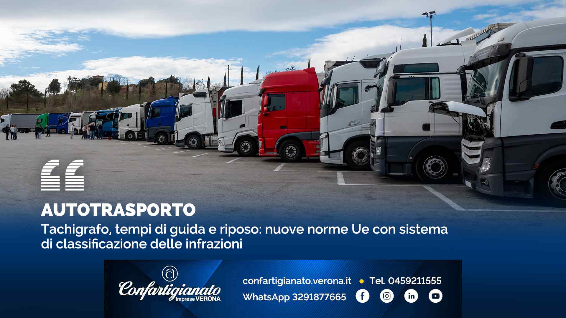 AUTOTRASPORTO – Tachigrafo, tempi di guida e riposo: nuove norme Ue con sistema di classificazione delle infrazioni