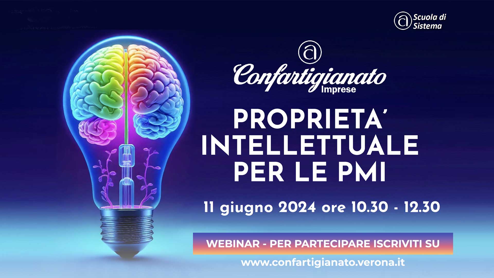 SCUOLA DI SISTEMA – Un webinar sulla proprietà intellettuale per le pmi: 11 giugno