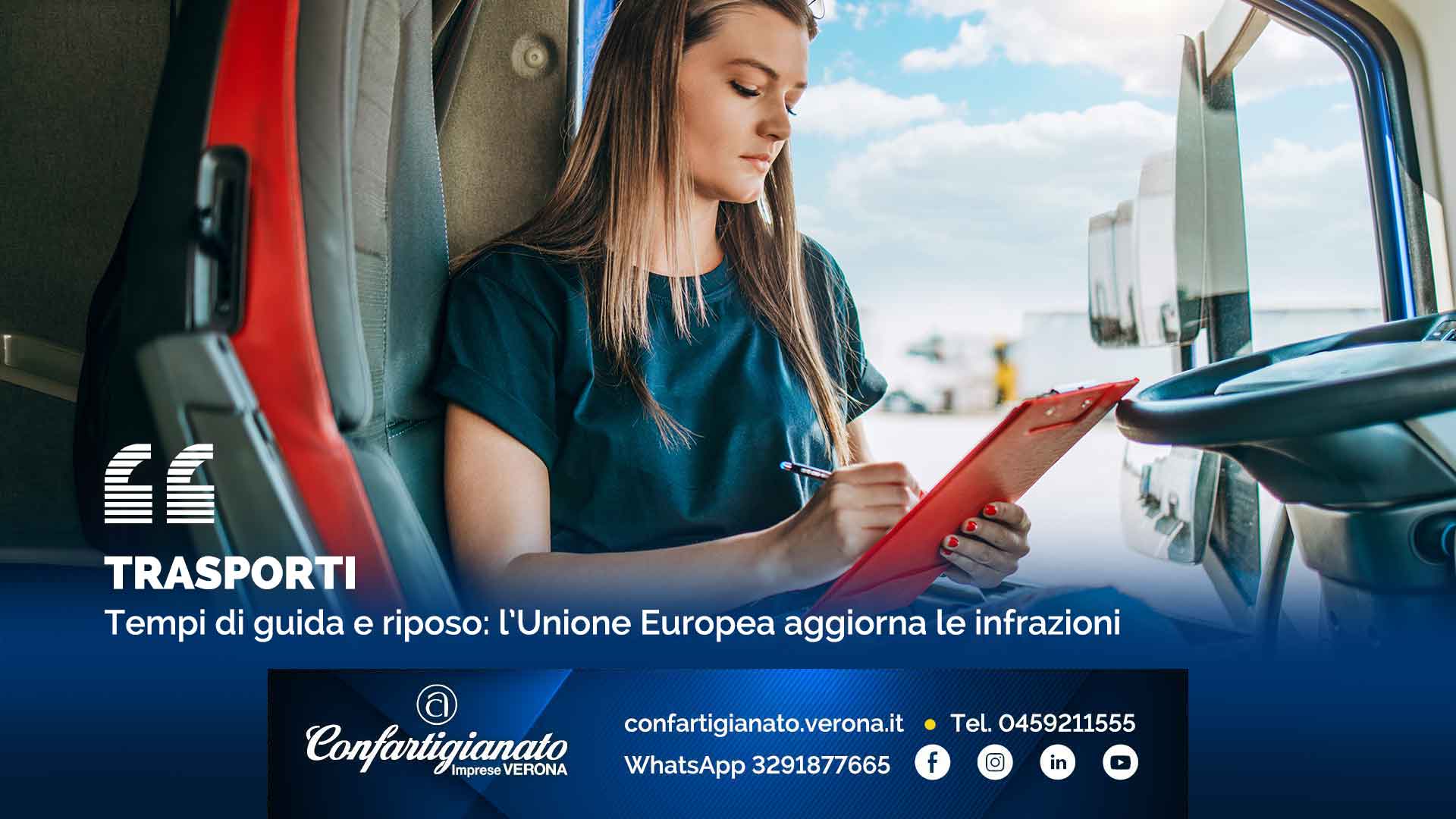 TRASPORTI – Tempi di guida e riposo: l’Unione Europea aggiorna le infrazioni