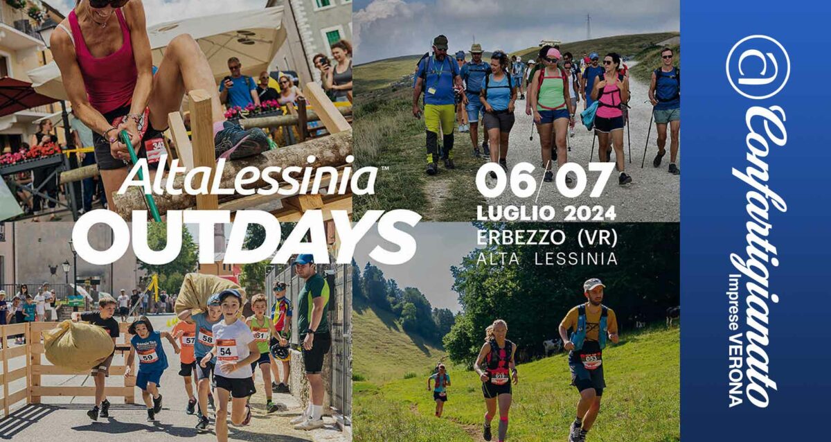 EVENTO – Confartigianato collabora all'Alta Lessinia Outdays 2024 (Erbezzo, 6-7 luglio) con stand, partecipazione alla Tzimbar Race e Premio Speciale Giovani