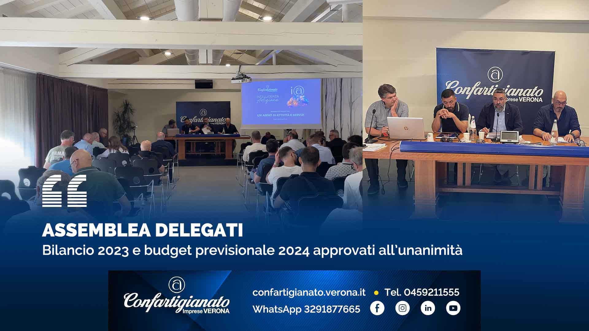 ASSEMBLEA DELEGATI – Bilancio 2023 e budget previsionale 2024 approvati all’unanimità