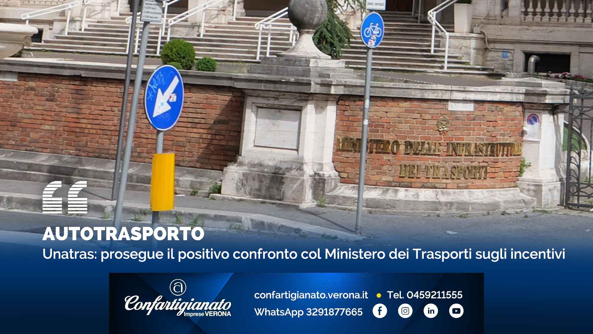 AUTOTRASPORTO – Unatras: prosegue il positivo confronto col Ministero dei Trasporti sugli incentivi