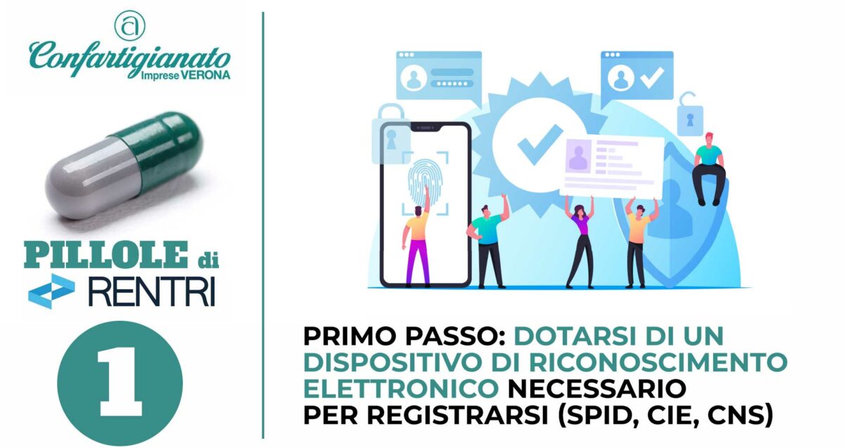 PILLOLE DI RENTRI N. 1 – Primo passo: dotarsi di un dispositivo di riconoscimento elettronico necessario per registrarsi (SPID, CIE, CNS)