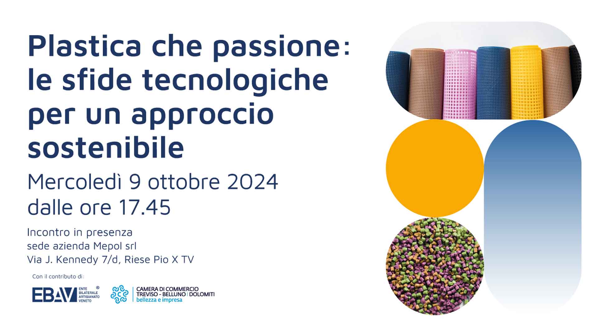 CHIMICA PLASTICA GOMMA – Il 9 ottobre, a Riese Pio X (TV), incontro dal titolo “Plastica che passione: le sfide tecnologiche per un approccio sostenibile”