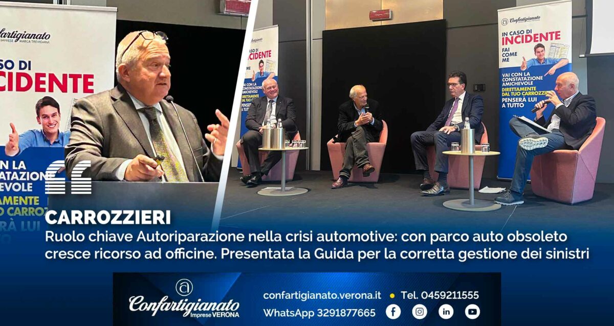 CARROZZIERI – Ruolo chiave dell’Autoriparazione nella crisi automotive: con parco auto obsoleto cresce ricorso ad officine. Presentata guida operativa per corretta gestione sinistri