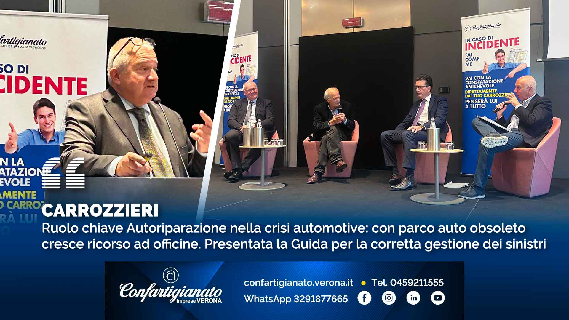 CARROZZIERI – Ruolo chiave dell’Autoriparazione nella crisi automotive: con parco auto obsoleto cresce ricorso ad officine. Presentata guida operativa per corretta gestione sinistri