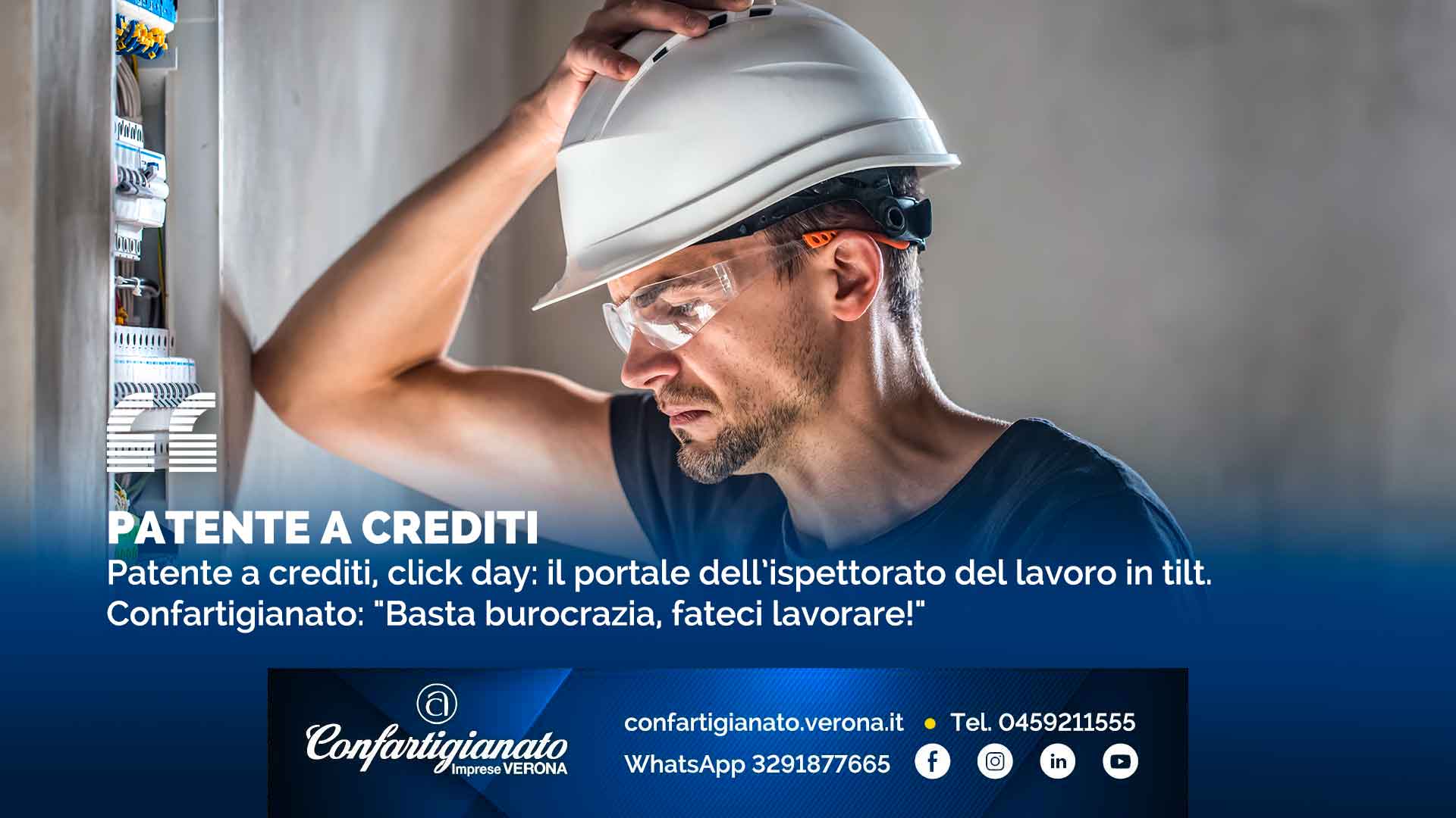 PATENTE A CREDITI – Patente a crediti, click day: il portale dell’ispettorato del lavoro in tilt. Confartigianato: "Basta burocrazia, fateci lavorare!"