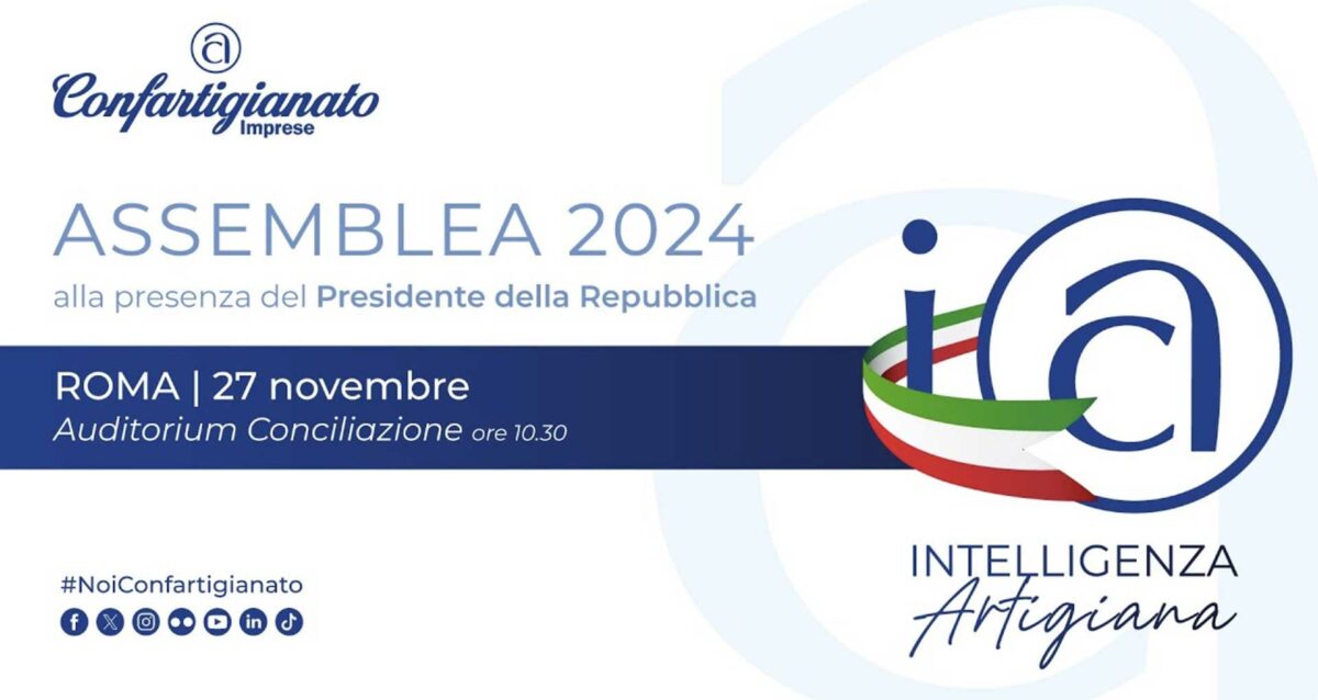 EVENTI – Il 27 novembre Assemblea di Confartigianato con l’intervento del Capo dello Stato Sergio Mattarella