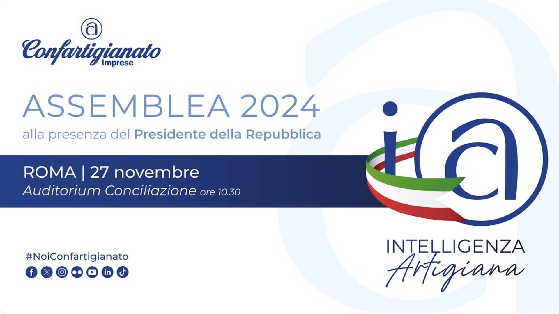 EVENTI – Il 27 novembre Assemblea di Confartigianato con l’intervento del Capo dello Stato Sergio Mattarella