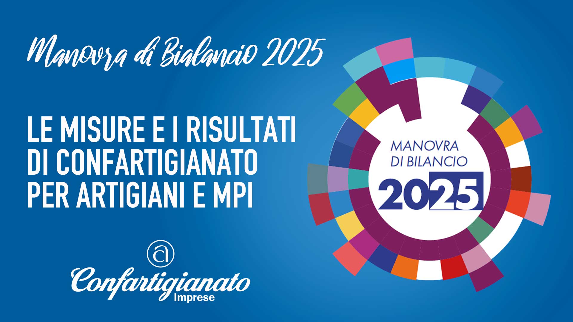 LEGGE DI BILANCIO 2025 – Confartigianato: “Manovra equilibrata tra rigore e crescita, ma servono azioni strutturali per le Mpmi”. Le infografiche con i risultati di Confartigianato