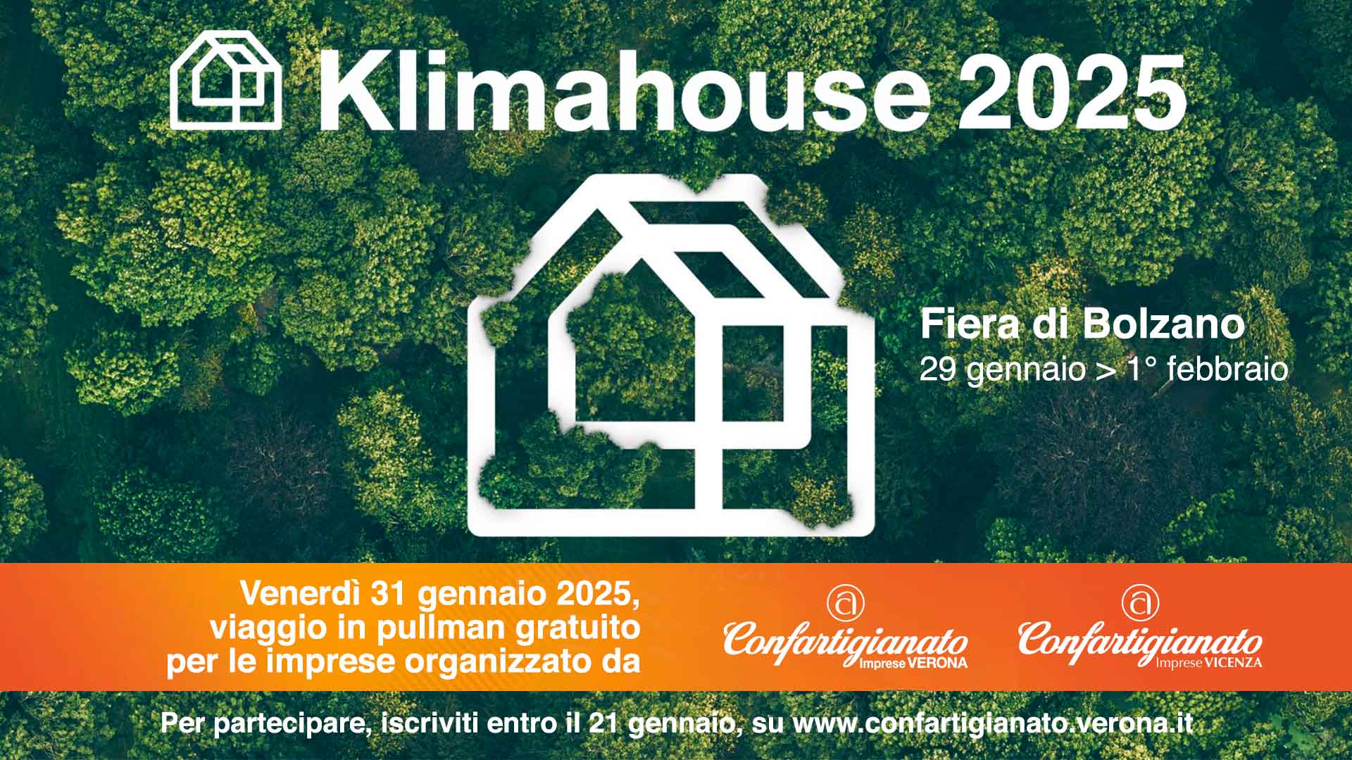 COSTRUZIONI – Visita a Klimhouse 2025 alla Fiera di Bolzano: il 31 gennaio, viaggio in pullman gratuito per le imprese. Iscriviti