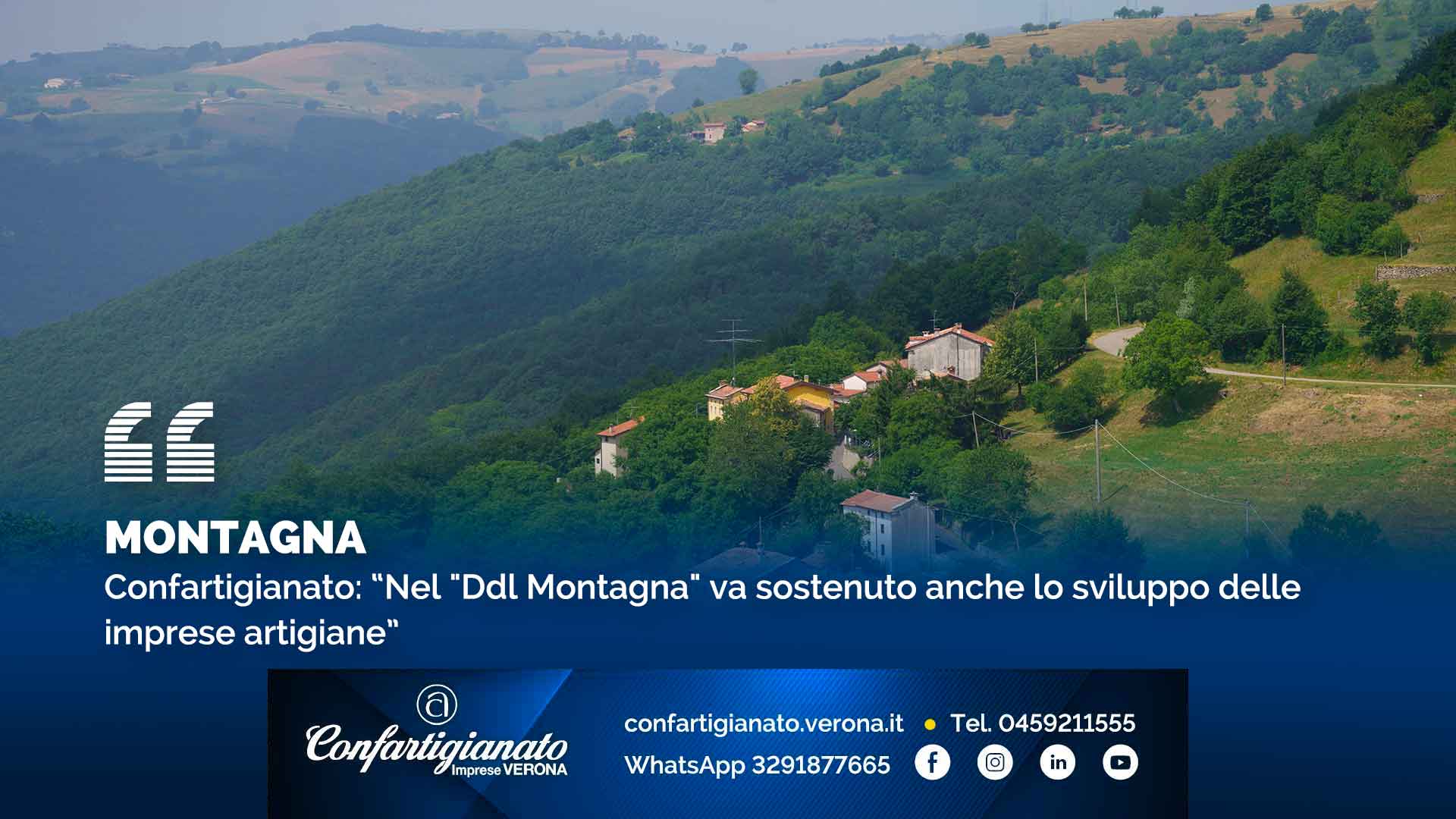 MONTAGNA – Confartigianato: nel "Ddl Montagna" va sostenuto lo sviluppo delle imprese artigiane