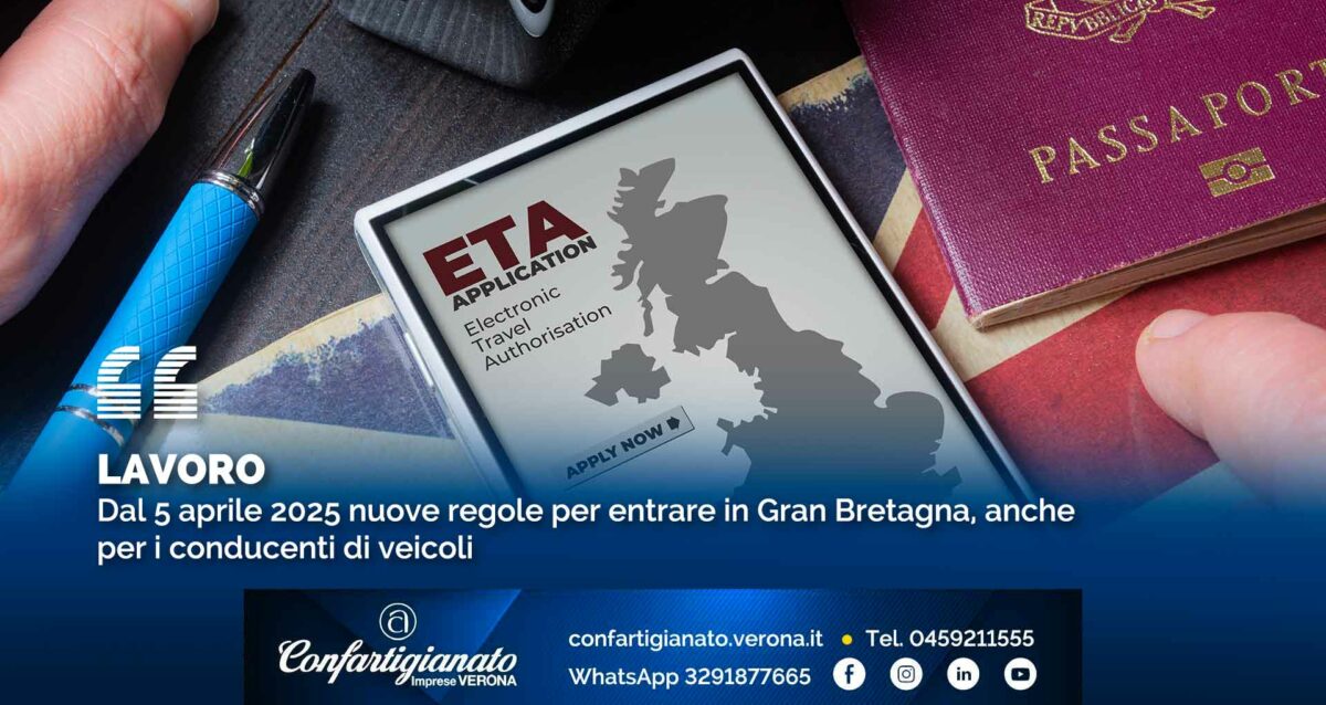 LAVORO – Dal 5 aprile 2025 nuove regole per entrare in Gran Bretagna, anche per i conducenti di veicoli