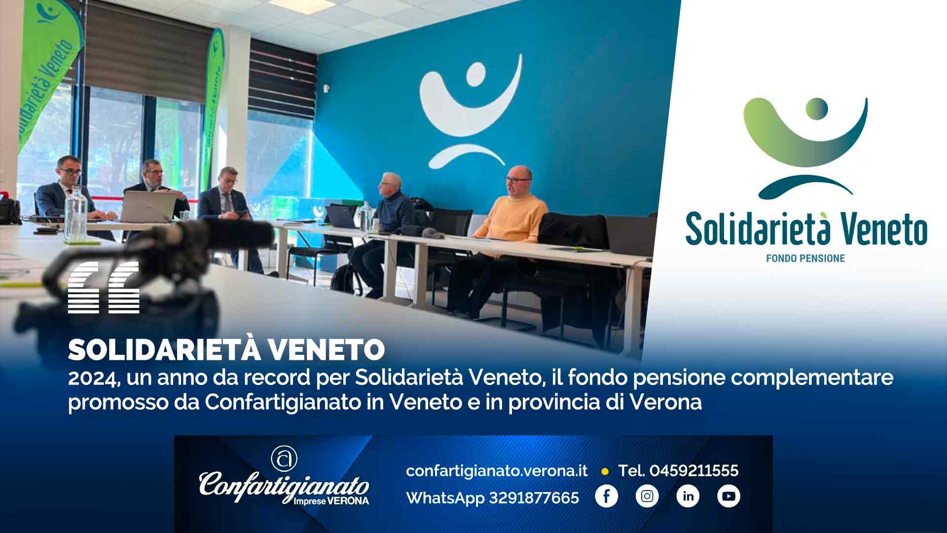 SOLIDARIETÀ VENETO – 2024, un anno da record per Solidarietà Veneto, il fondo pensione complementare promosso da Confartigianato in Veneto