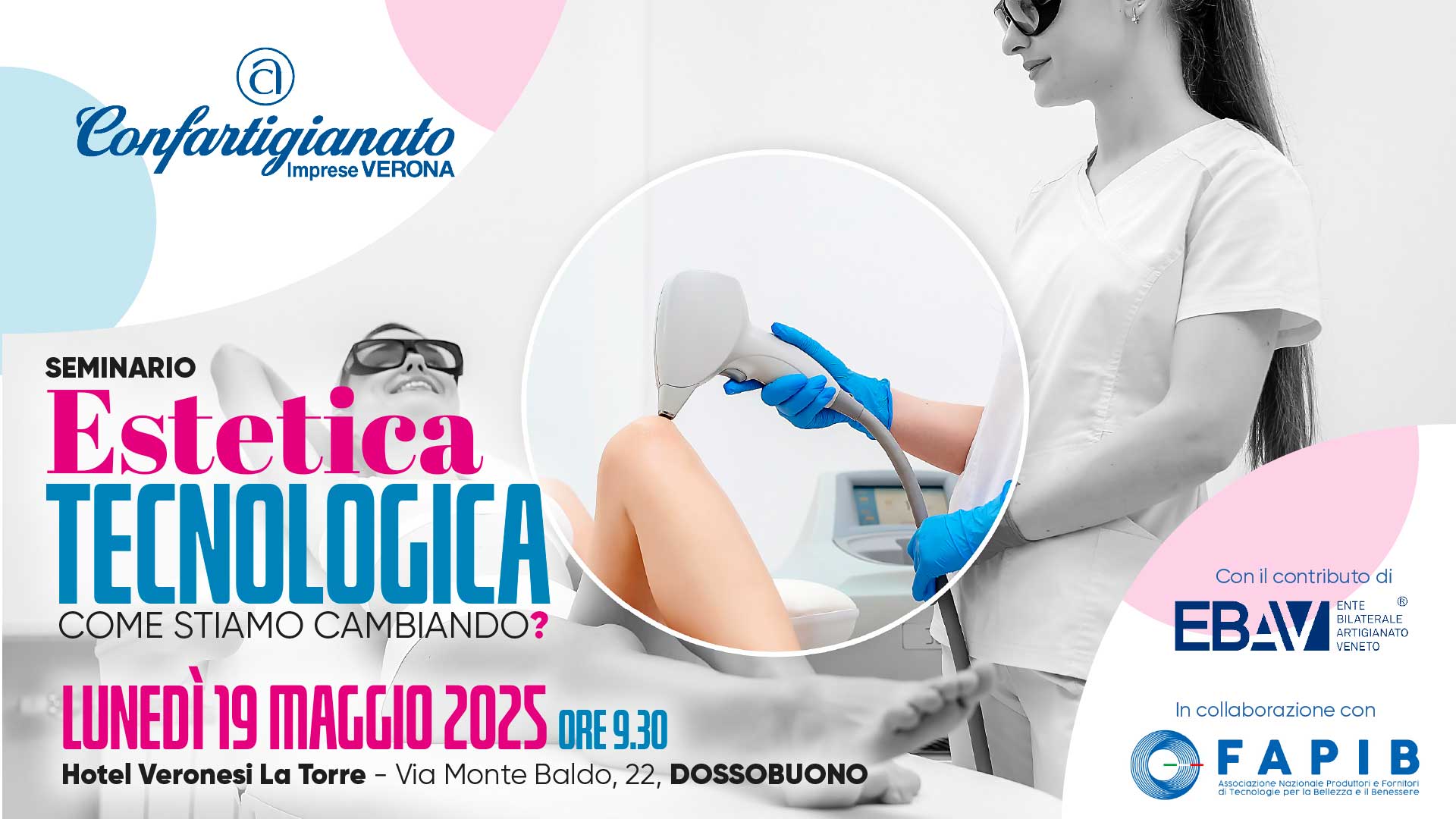 ESTETICA – Seminario informativo "Estetica Tecnologica", lunedì 19 maggio. Iscriviti per partecipare