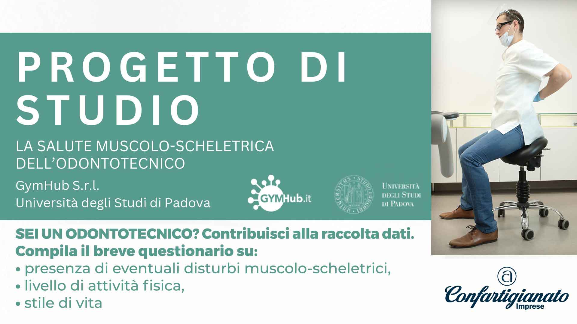 ODONTOTECNICI – Uno studio sulla salute muscolo-scheletrica dell'odontotecnico: compila il questionario