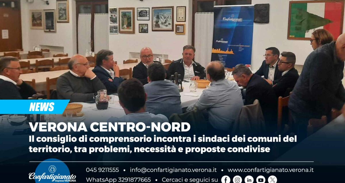 VERONA CENTRO-NORD – Il consiglio di comprensorio incontra i sindaci dei comuni del territorio, tra problemi, necessità e proposte condivise