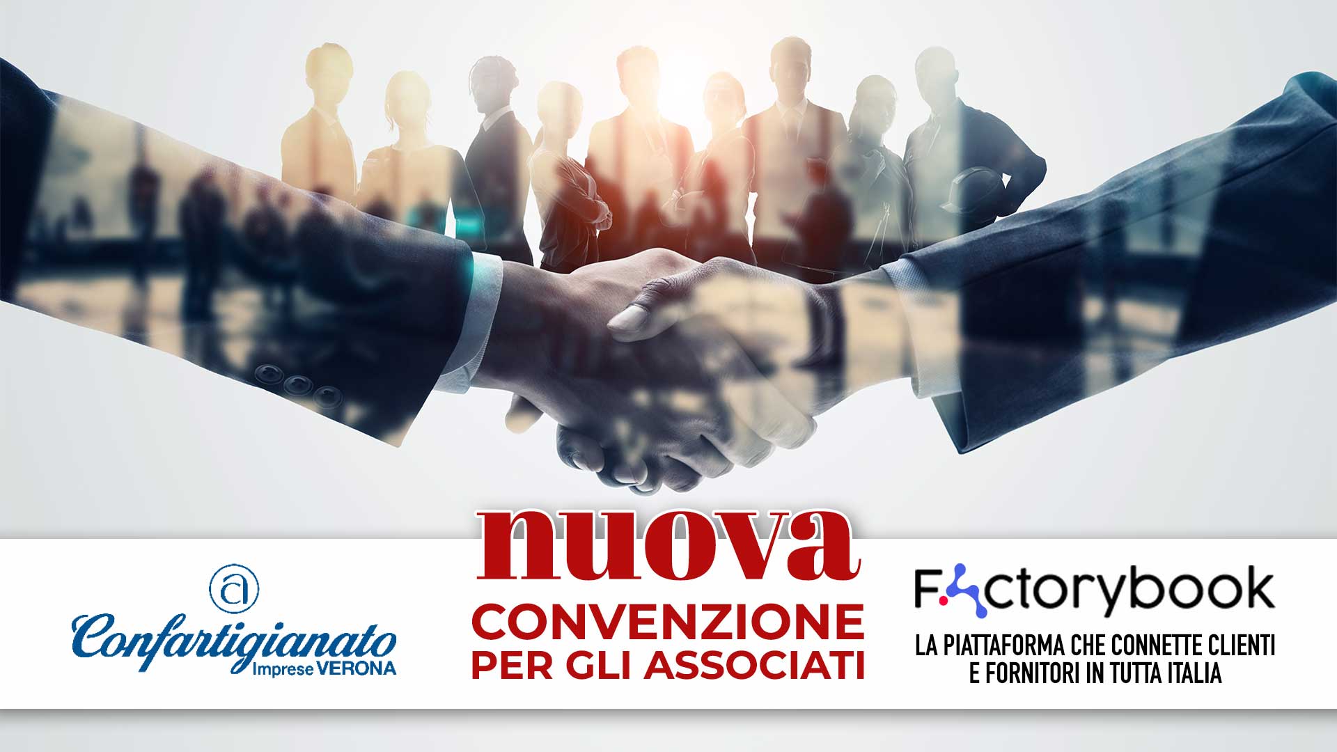 CONVENZIONE – Nuova convenzione con Factorybook, piattaforma di connessione tra domanda e offerta di commesse e incontro con clienti e fornitori: sconto del 20% sui servizi