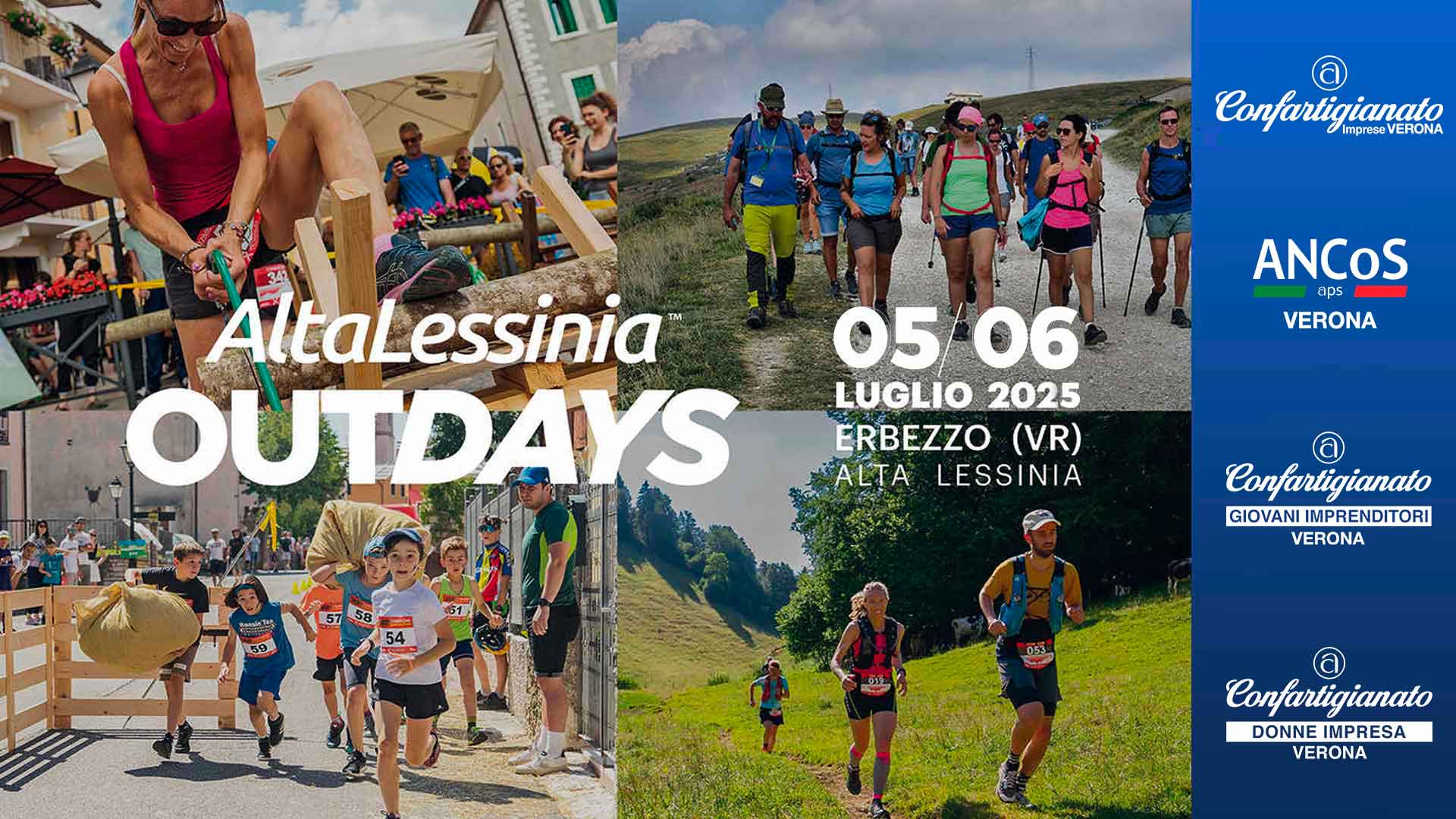 EVENTO – Confartigianato partecipa all’Alta Lessinia Outdays 2025 (Erbezzo, 5-6 luglio) con stand promozionali e I Premi Speciali “Giovani Imprenditori” e “Donne Impresa”