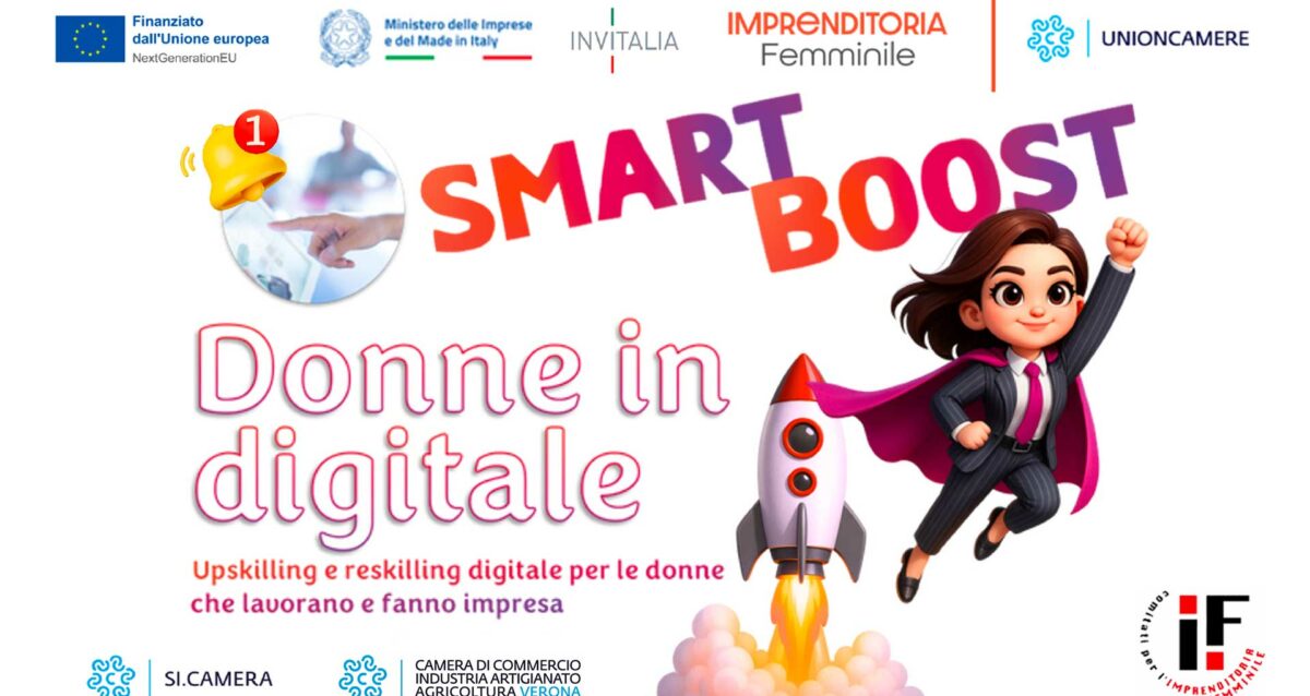 DONNE – "Smart Boost – Donne in Digitale": iscrizioni aperte al nuovo percorso formativo per potenziare le competenze online
