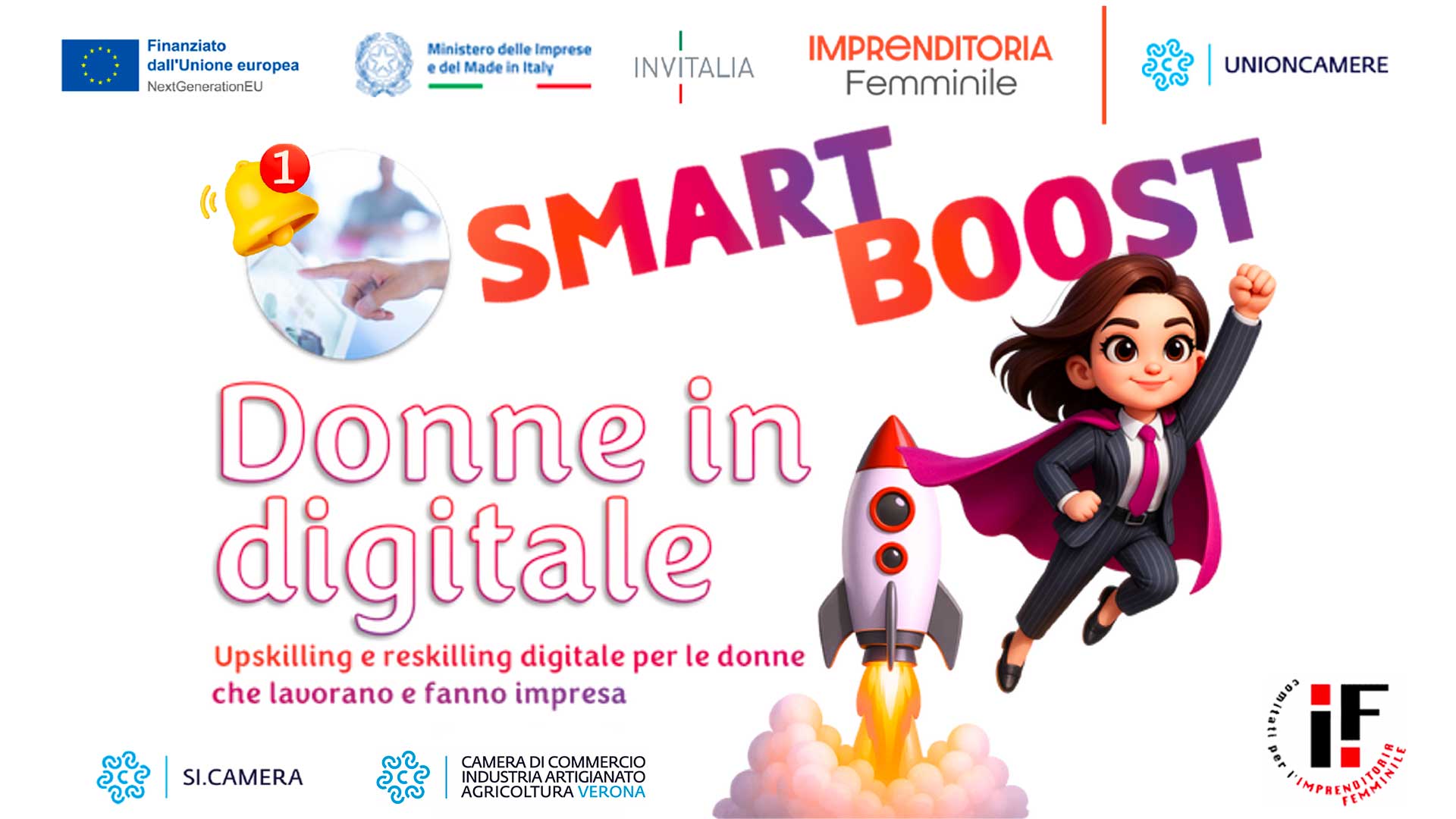 DONNE – "Smart Boost – Donne in Digitale": iscrizioni aperte al nuovo percorso formativo per potenziare le competenze online
