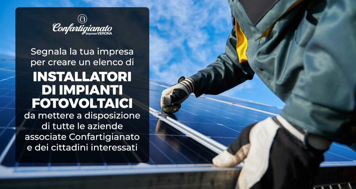 IMPIANTI – Segnala la tua impresa per creare un elenco di Installatori di Impianti Fotovoltaici da mettere a disposizione di tutte le aziende e dei privati cittadini interessati