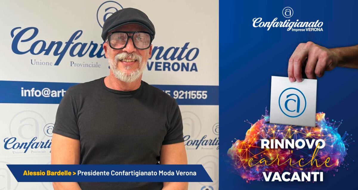 MODA - Alessio Bardelle è il nuovo presidente della categoria Moda di Confartigianato Verona: "Studiare nuovi modi di produrre, promuoversi e commercializzare"